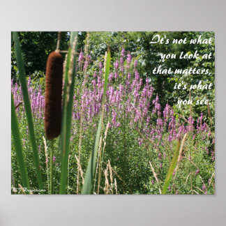 Cattail & Wildblume Inspiration Poster
