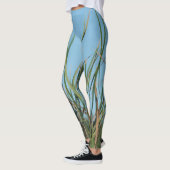 Cattails Abstrakt Chic Sky Blue Leggings (Links)