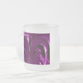 Cattails Abstrakt Glass Tasse - Lila (Vorderseite Links)