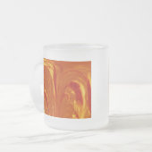 Cattails Abstrakt Glass Tasse - Orange (Vorderseite Links)
