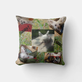 Cattails und niedlicher Hund Kissen