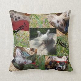 Cattails und niedlicher Hund Kissen