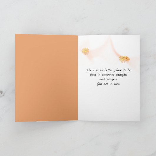 Cattails und Sunset Beileid Karte (Innenseite)