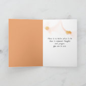 Cattails und Sunset-Beileid von Couple Karte (Innenseite)