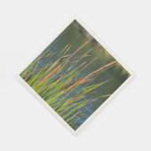 Cattails Wasserfront Fotosee Serviette (Ecke)