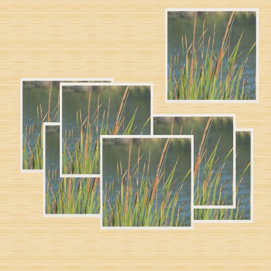 Cattails Wasserfront Fotosee Serviette