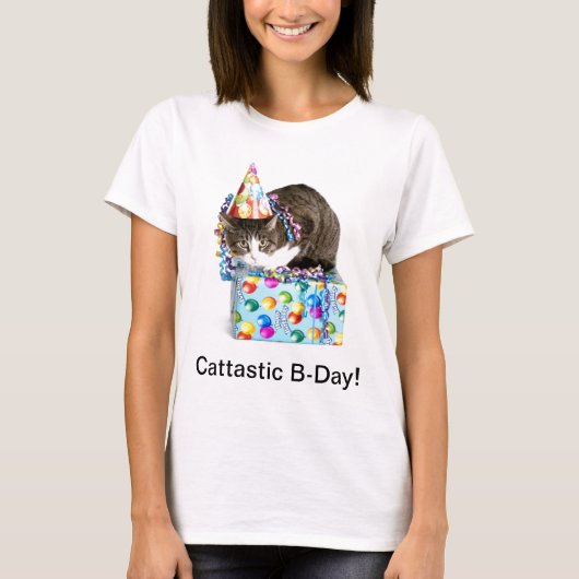Cattastic Geburtstag T-Shirt (Vorderseite)
