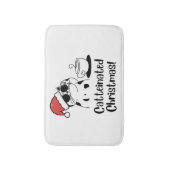 Catteinated Christmas Coffee and Cat Lover Holiday Badematte (Vorderseite Vertikal)