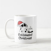 Catteinated Christmas Coffee and Cat Lover Holiday Kaffeetasse (Links)