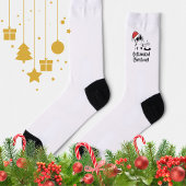 Catteinated Christmas Coffee and Cat Lover Holiday Socken