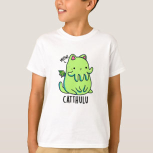 Catthulu Funny Cthulhu Cat Puns T-Shirt