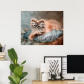 Cattitude 1 Art Poster/Print Poster (Heimbüro)