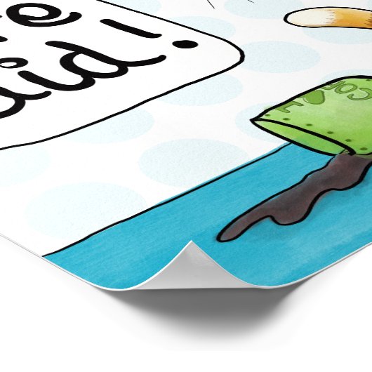 Cattitude-Cat Spills Coffee Poster (Ecke)