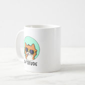 Cattitude Funny Cat Pub Kaffeetasse (Vorderseite Links)