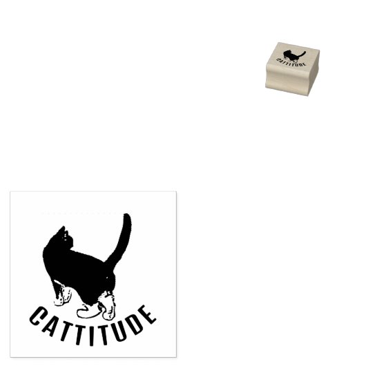 Cattitude Gummistempel (Stempel)