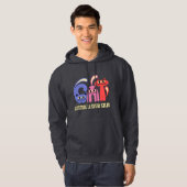 Cattitude in jedem Farbd design Hoodie (Vorne ganz)