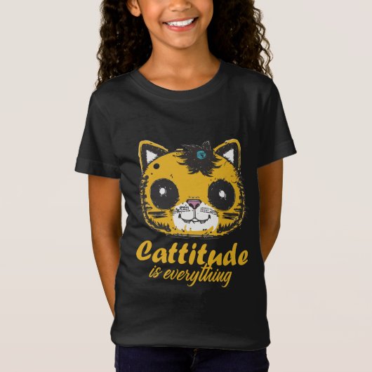 Cattitude ist alles T-Shirt (Vorderseite)