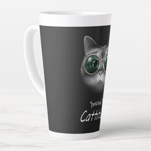 Cattitude Latte Tasse (Linke Ecke)