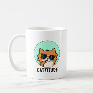 Cattitude Lustiger Katzenwitz Kaffeetasse
