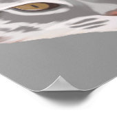 Cattitude (mit Text) Print Poster (Ecke)