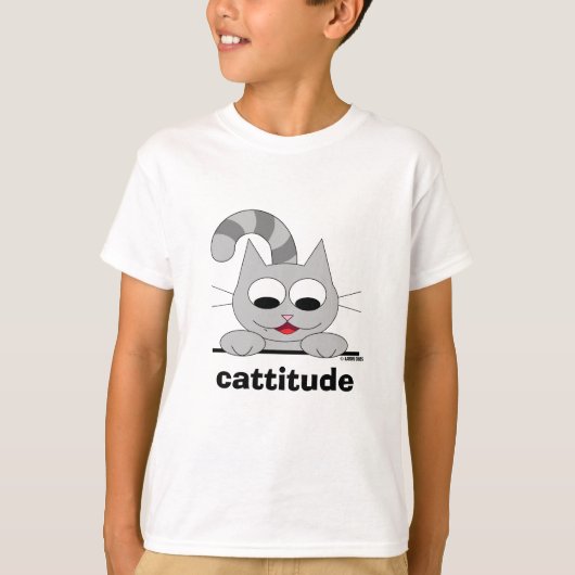 Cattitude Original Chat Lover T-Shirt (Vorderseite)