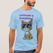 Cattitude tee! T-Shirt (Vorderseite)