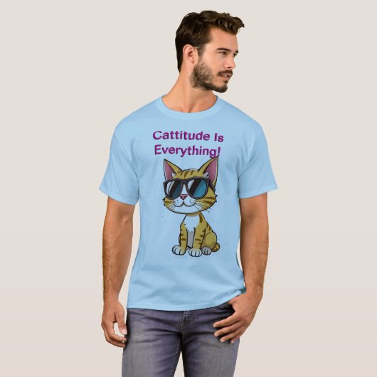 Cattitude tee! T-Shirt (Vorne ganz)