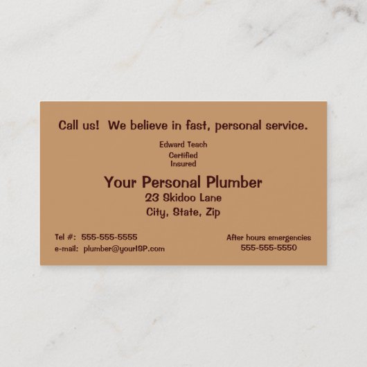 !Cattitude! Visitenkarte (Rückseite)