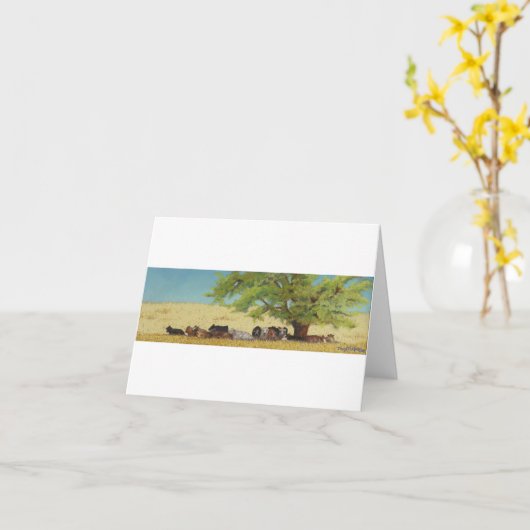 cattle, cow karte (Gelbe Blume)