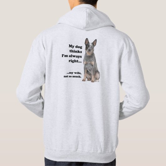 Cattle Dog / Ehefrau Hoodie (Rückseite)