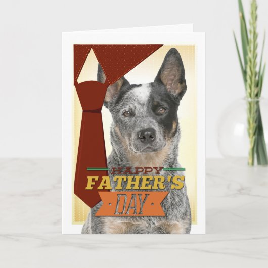 Cattle Dog Vatertag Card Karte (Vorderseite)