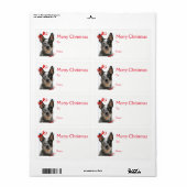 Cattle Dog Weihnachtsgeschenke Stickers (Vorne)