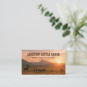Cattle Farming Beef Ranch Farm Business Card Visitenkarte (Stehend Vorderseite)