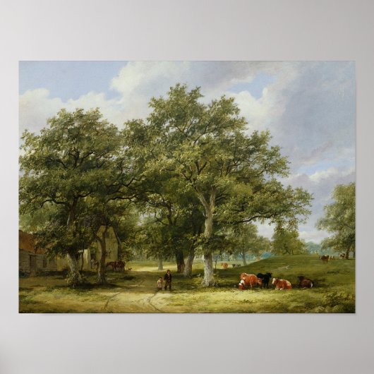 Cattle Grazing Poster (Vorne)