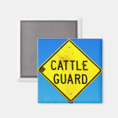 Cattle Guard Diamond Magnet (Vorderseite/Rückseite)