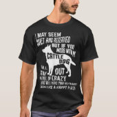 Cattle Hundeshirt Crazy Funny Blue Heeler Tshirt (Vorderseite)