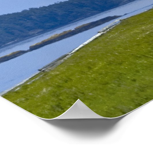 Cattle Point Lighthouse auf der Insel San Juan, WA Poster (Ecke)