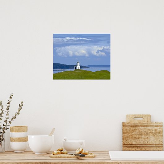 Cattle Point Lighthouse auf der Insel San Juan, WA Poster (Küche)