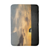 Cattle Sunset Silhouette Badematte (Vorderseite Vertikal)