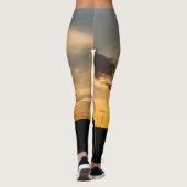 Cattle Sunset Silhouette Leggings (Rückseite)