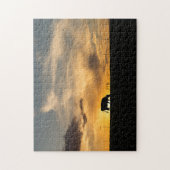 Cattle Sunset Silhouette Puzzle (Vertikal)