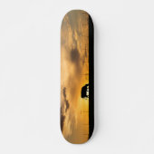 Cattle Sunset Silhouette Skateboard (Vorne)