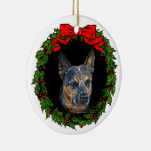 Cattledog Art von Glenda S. Harlan Keramik Ornament (Rechts)