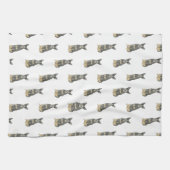 Cattledog Heeler (Blue Black Tan) Geschirrtuch (Horizontal)