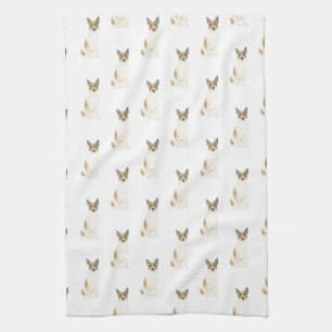 Cattledog Heeler (Red White) Geschirrtuch