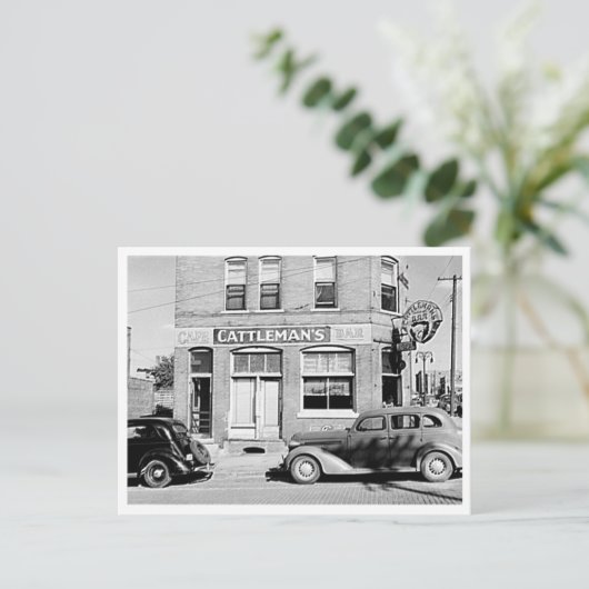 Cattleman's Bar Stockyards Omaha Nebraska Postkarte (Stehend Vorderseite)