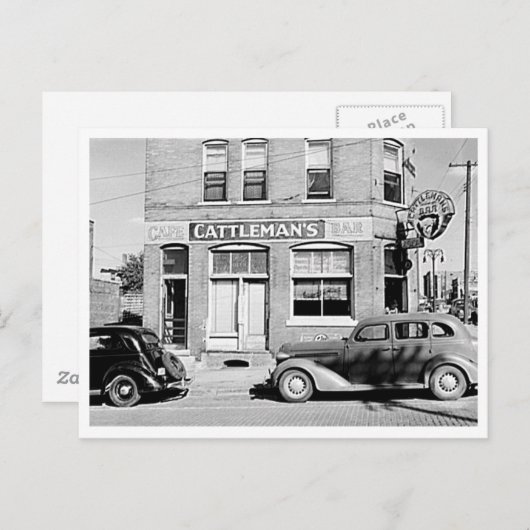 Cattleman's Bar Stockyards Omaha Nebraska Postkarte (Vorne/Hinten)