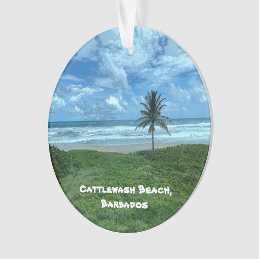 Cattlewash Beach, Barbados Ornament (Vorderseite)