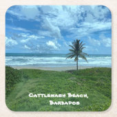Cattlewash Beach, Barbados Rechteckiger Pappuntersetzer (Vorderseite)