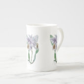 Cattleya Orchid Botanischer Knochen China Tasse (Vorderseite Rechts)